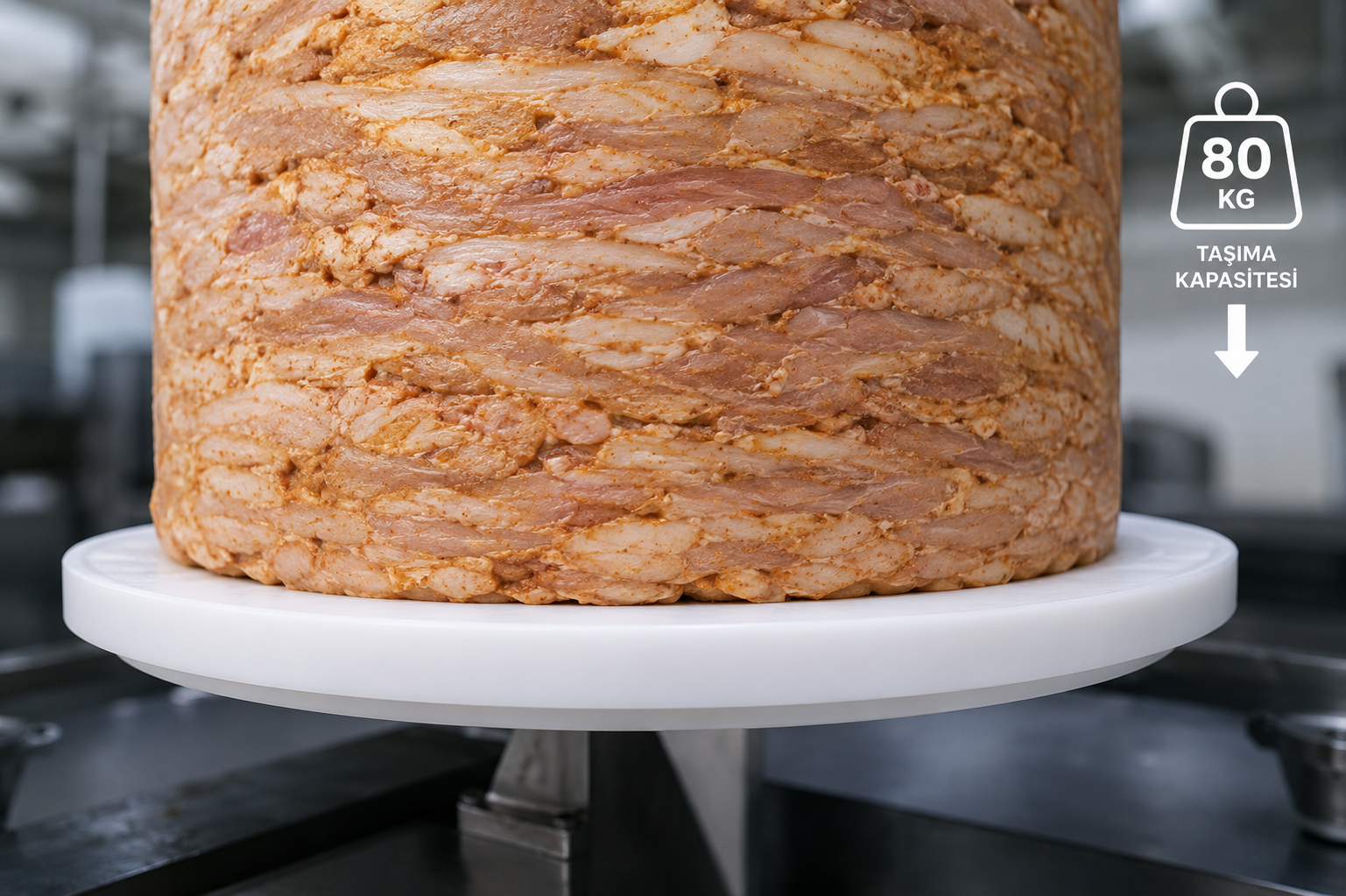 80 KG Taşıma Kapasiteli Tek Kullanımlık Döner Aynası